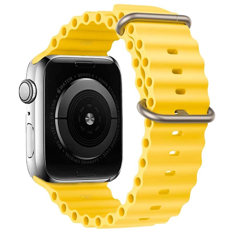 Pulseira Apple Watch 42/44/45/49mm Wave Amarelo - Item1