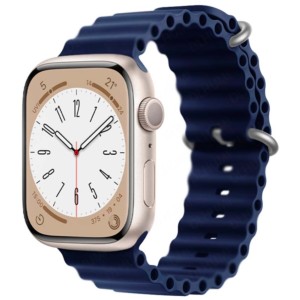 Correa Apple Watch 42/44/45/49mm Wave Azul Oscuro