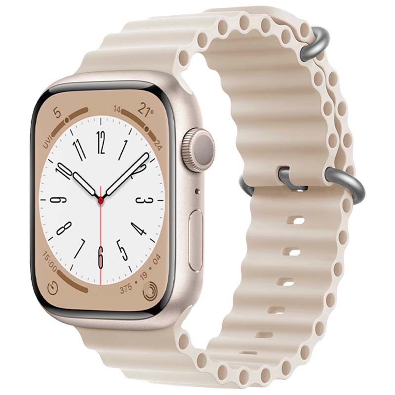 Pulseira Apple Watch 38/40/41mm Wave Branco Estrela - Item