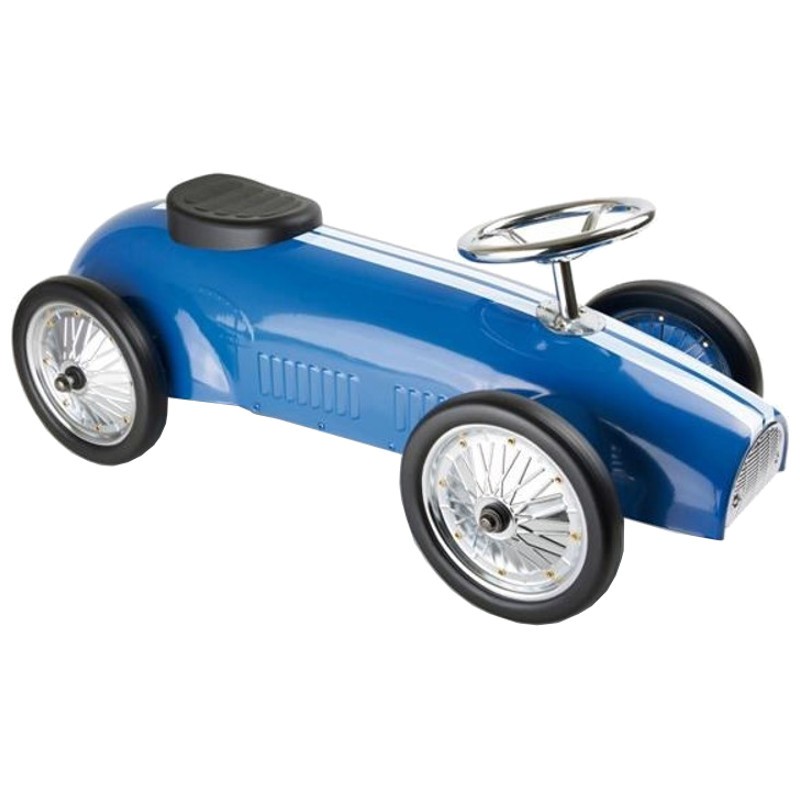trotteur voiture bleu