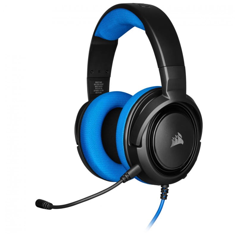 Corsair HS35 Black and Blue - Gaming Headphones