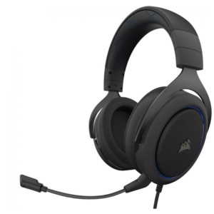 Corsair HS50 Pro Stereo Black and Blue - Gaming Headphones