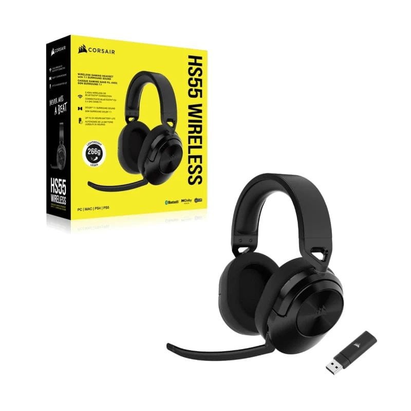 Corsair HS55 Wireless Bluetooth Negro - Auriculares Gaming - Ítem4