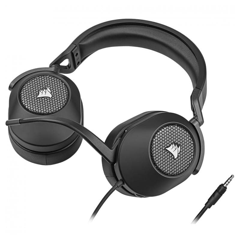 Corsair HS65 SURROUND Carbono - Auriculares Gaming imagen acostados
