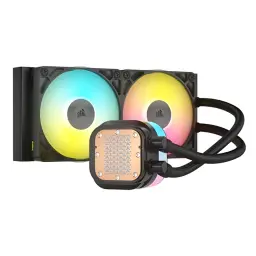 Vista general del Sistema de refrigeración líquida Corsair iCUE LINK TITAN RX RGB Negro