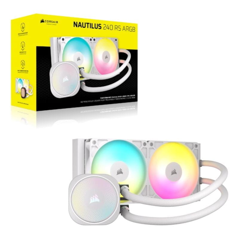 Corsair NAUTILUS 240 RS ARGB Blanco - Sistema de refrigeración líquida - Ítem9