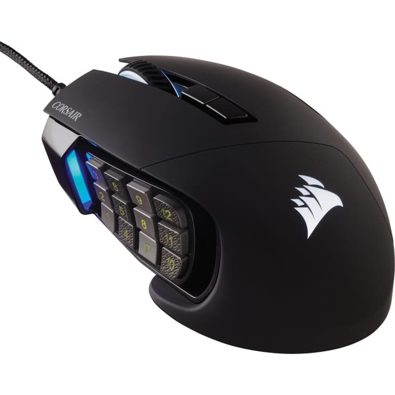 Corsair Scimitar RGB Elite USB 18000 DPI Noir - Souris de jeu