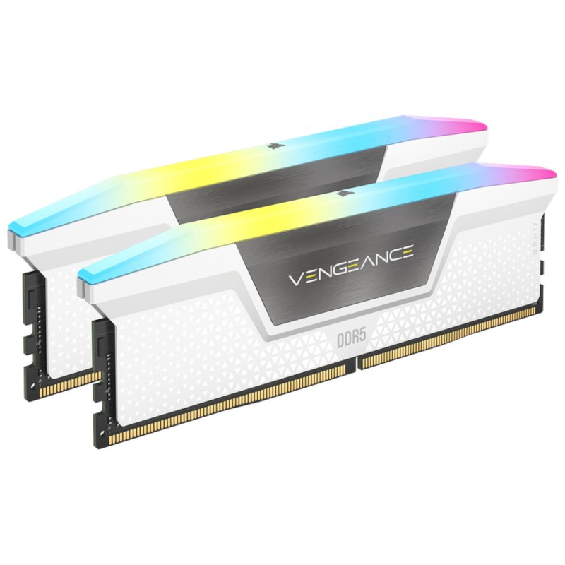 Corsair Vengeance RGB CMH32GX5M2B6000Z30W 32Go (2X16Go) DDR5 6000 Mhz CL30 - Ítem1