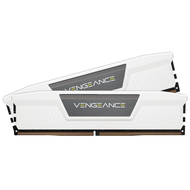 Corsair Vengeance CMK64GX5M2B6000Z30W 64 Go (2 x 32 Go) DDR5 6000 MHz CL30 Vue de face des modules