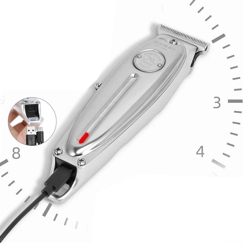 Cortapelos Trimmer Kemei KM-1949 Plata - Ítem3