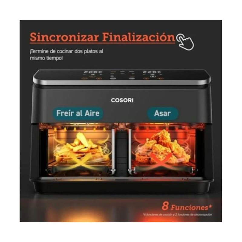 Fritadeira de ar Cosori KOSP0026EUN 8,5 Litros com sincronização de finalização de cozimento