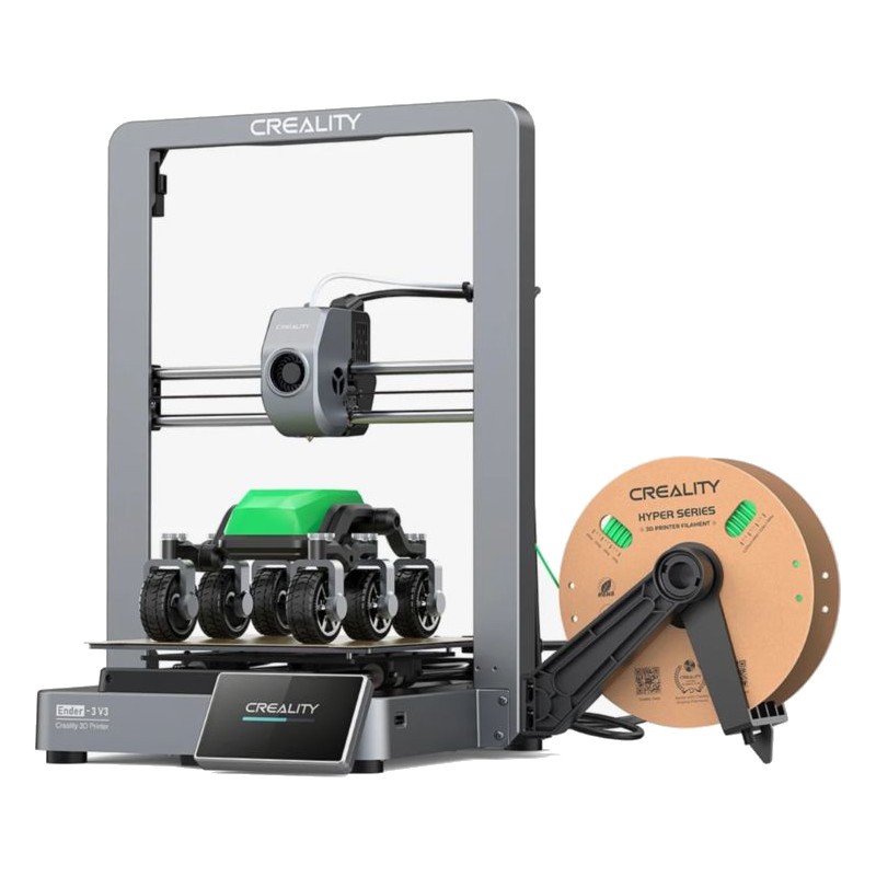 Creality Ender 3 V3 - Haute vitesse 600 mm/s, taille d'impression 220x220x250mm, refroidissement rapide noir - Imprimante 3D FDM - Ítem