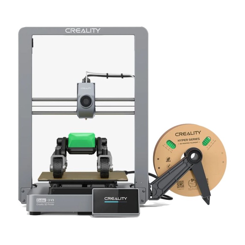 Creality Ender 3 V3 - Haute vitesse 600 mm/s, taille d'impression 220x220x250mm, refroidissement rapide noir - Imprimante 3D FDM - Ítem1