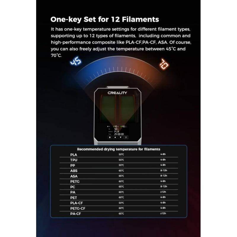 Secador de Filamentos Creality Space Pi Plus - Ítem9
