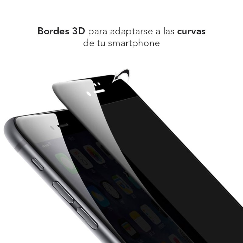 Protector de Vidrio templado 3D color Negro para iPhone 7/ 8 y iPhone SE ( 2020)