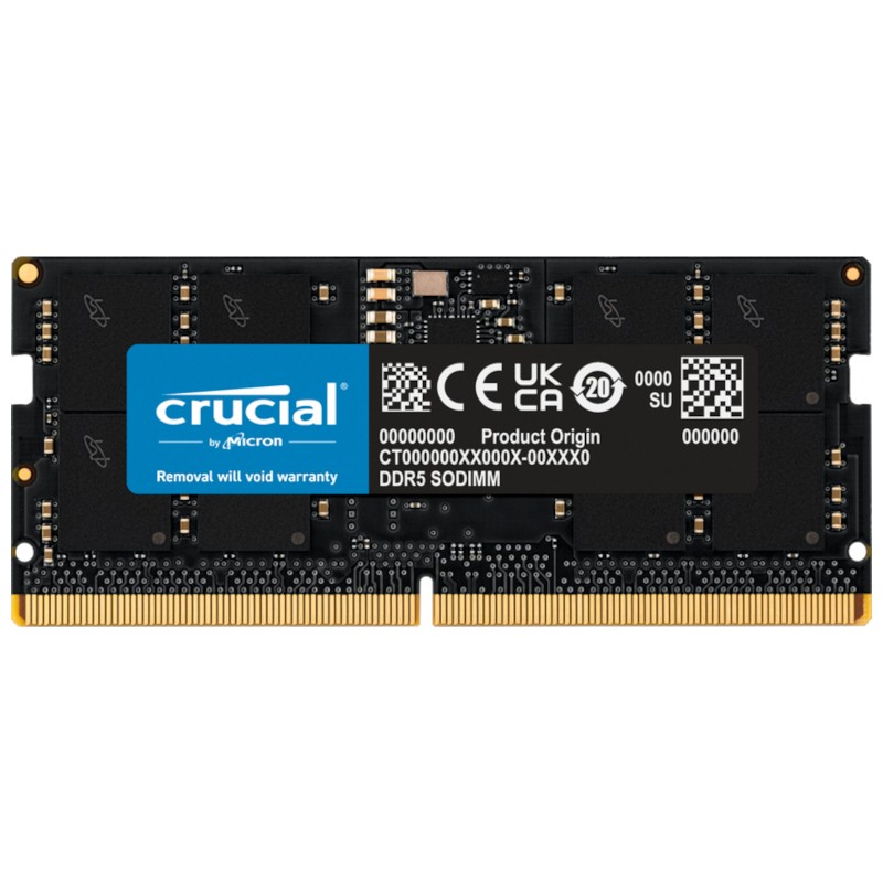 Crucial CT16G48C40S5 16GB DDR5 SODIMM 4800 MHz CL40 - Ítem