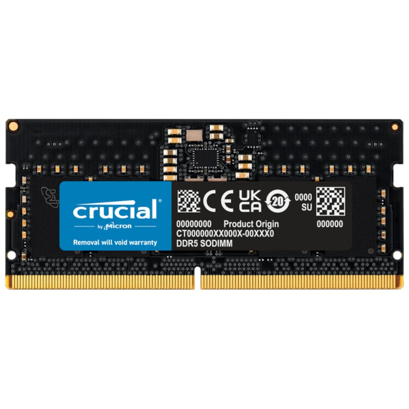 Crucial CT16G48C40S5 8GB DDR5 SODIMM 4800 MHz CL40 - Item