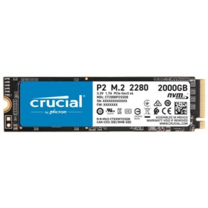 Disque dur Crucial P2 M.2 2 To PCIe 3.0 NVMe