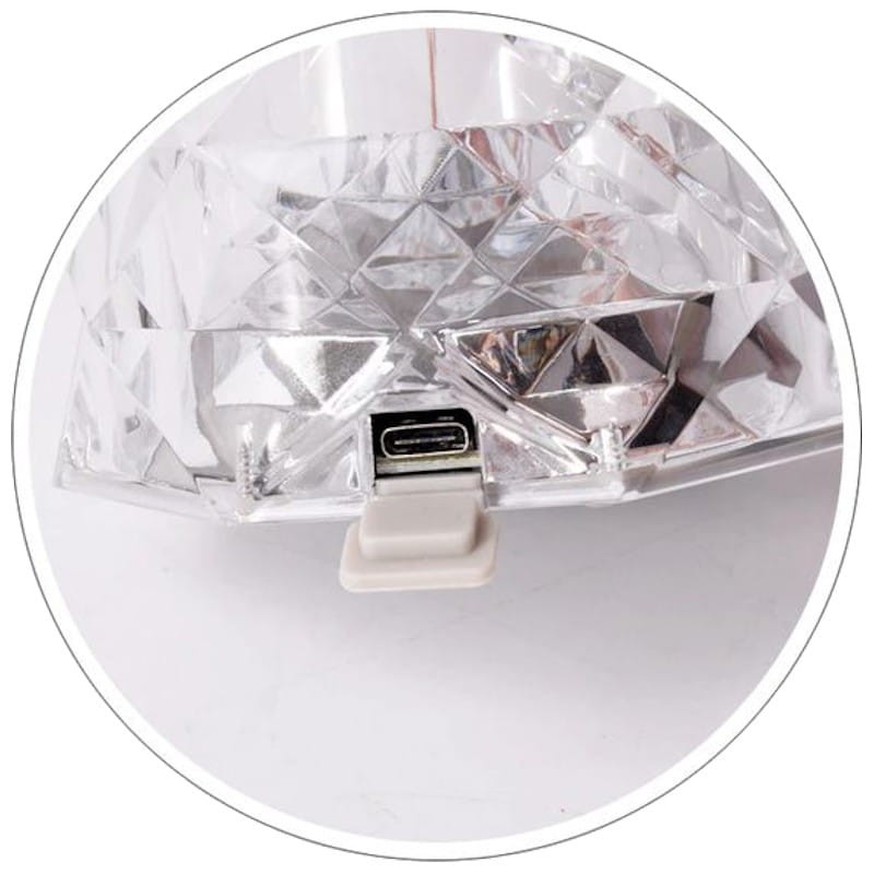 Crystal Diamond - Lámpara de mesa USB 16 colores RGB - Ítem6