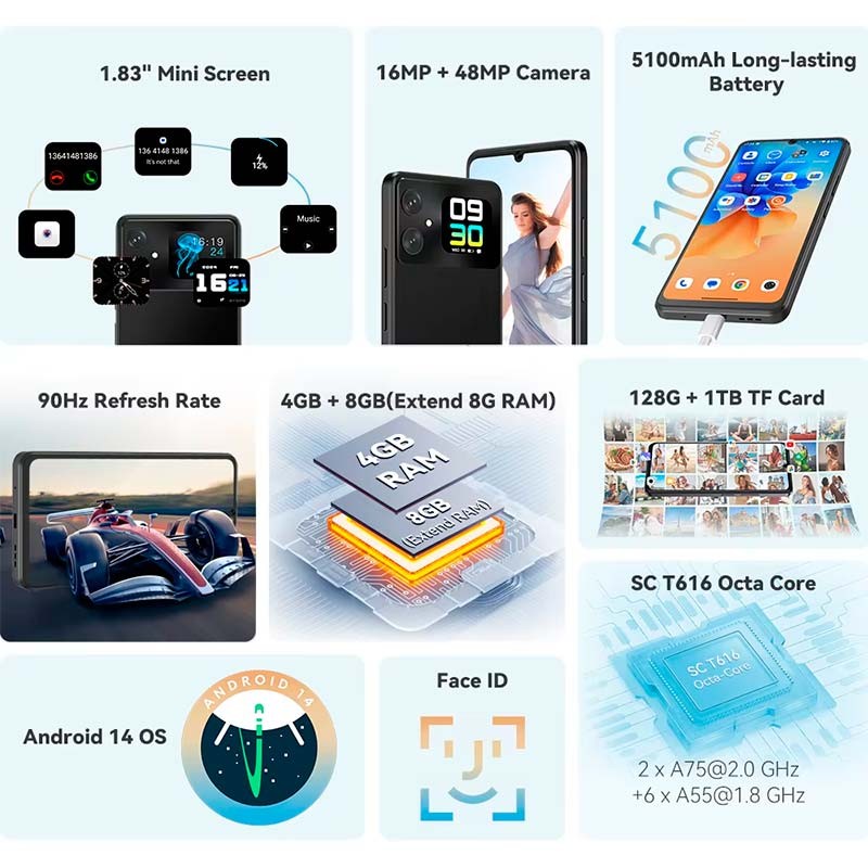 Cubot A20 4GB/128GB Negro - Teléfono móvil - Ítem1