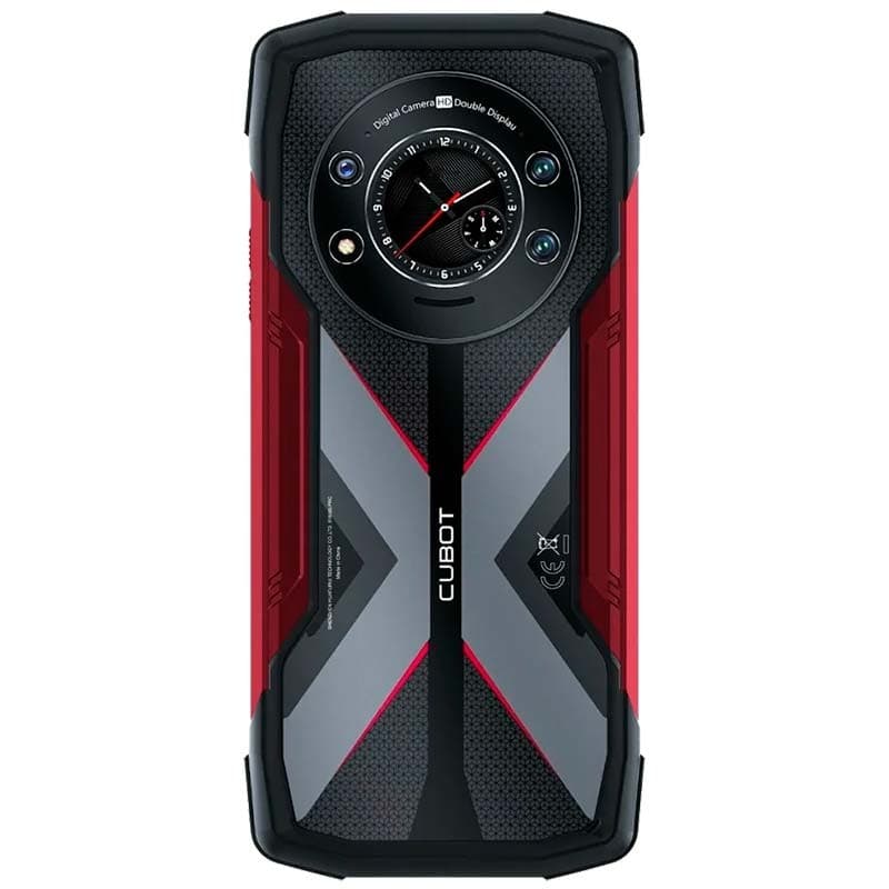 La vue arrière du téléphone portable Cubot KingKong Star 12Go/256Go Rouge