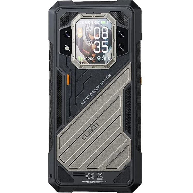 Cubot KingKong X 16GB/256GB Preto Robusto Vista Traseira
