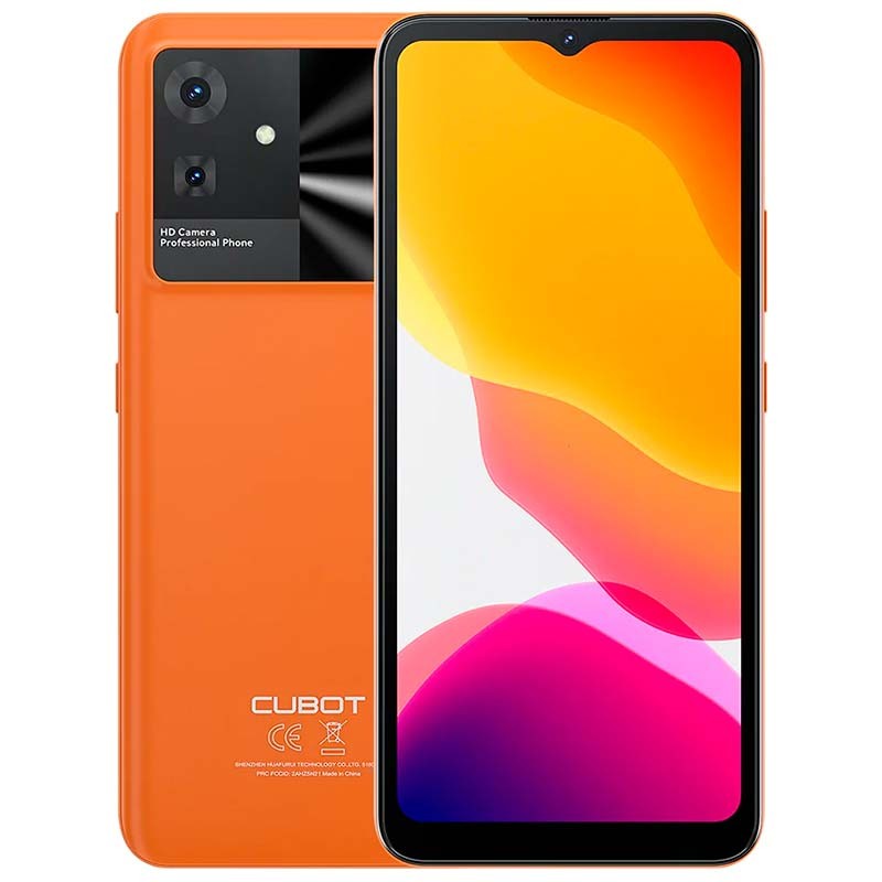 Support de smartphone avec amplificateur de son - orange