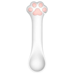 Cuillère Ouvre-boîte en silicone Lovely Paw Blanc