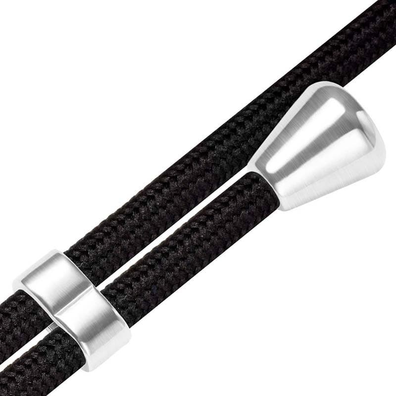 elementos de metal del Cordón negro para Funda Colgante