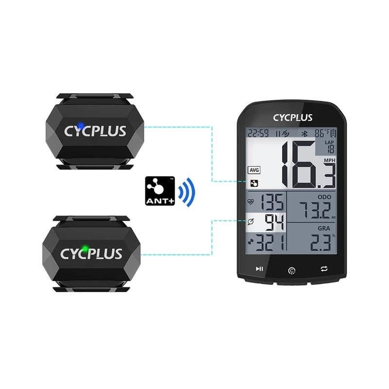 Connexion de Cycplus C3 Noir - Capteur de vitesse et de cadence