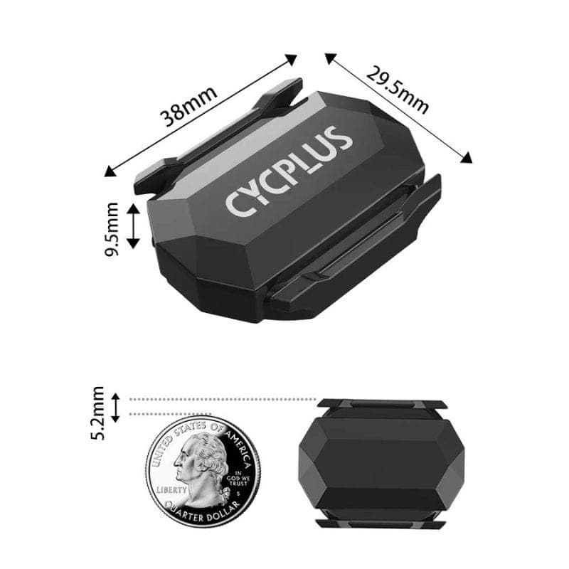 Mesures du Cycplus C3 Black - Capteur de vitesse et de cadence