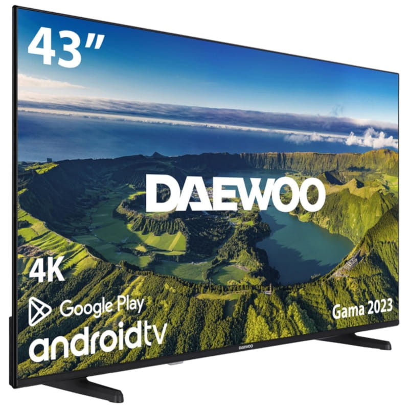 Daewoo 43DM72UA 43 4K Ultra HD LED Smart TV Preto - Televisão - Item1