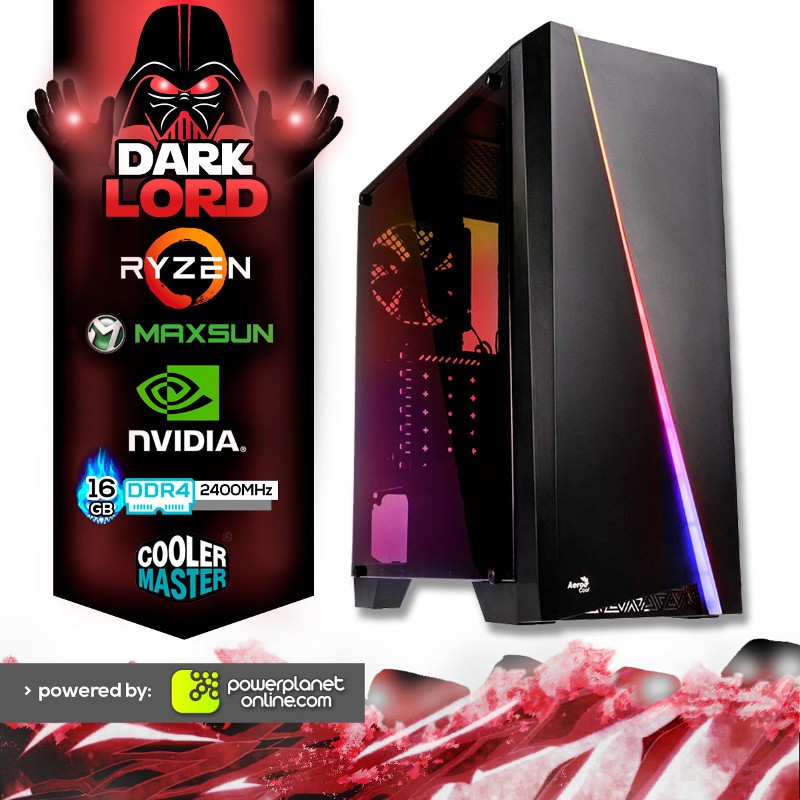 PC Gaming Ryzen 7 2700X/16GB/240SSD+2TB/GTX1070 Ti 8GB/Dark Lord