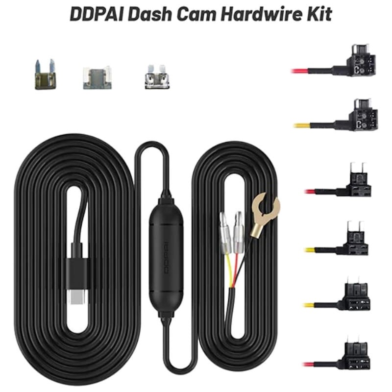 DDPAI Hardwire Type-C para Dash Cam Mini5/Z40/N3/N3PRO/Z50 - Item1