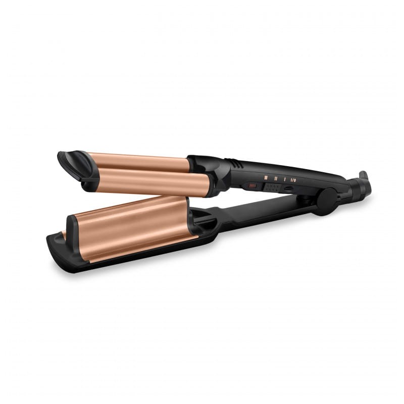 Ferro de frisar BaByliss Deep Waves Preto, Laranja - Item