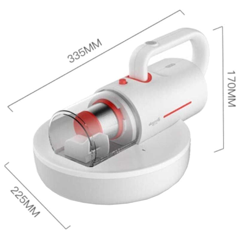 Aspiradora de Mano Deerma CM1300 Rojo - Aspiradora Sin Bolsa - Dimensiones