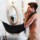 Tablier de rasage avec ventouse (bavette pour barbe) Blanc - Ítem6