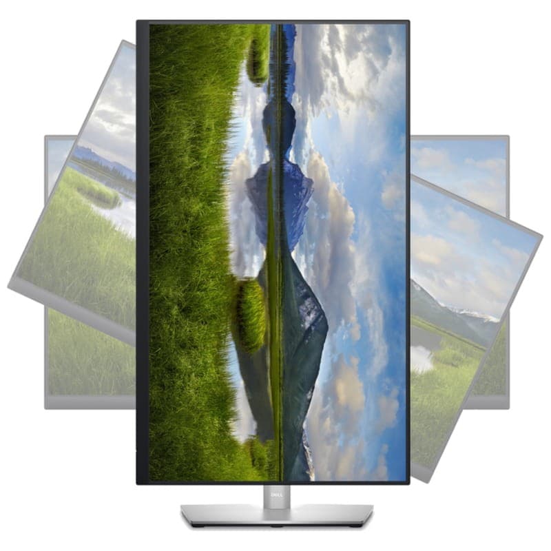 Moniteur Dell Série P P2723QE 27 4K LED IPS Noir – Moniteur PC Vue avant Écran vertical