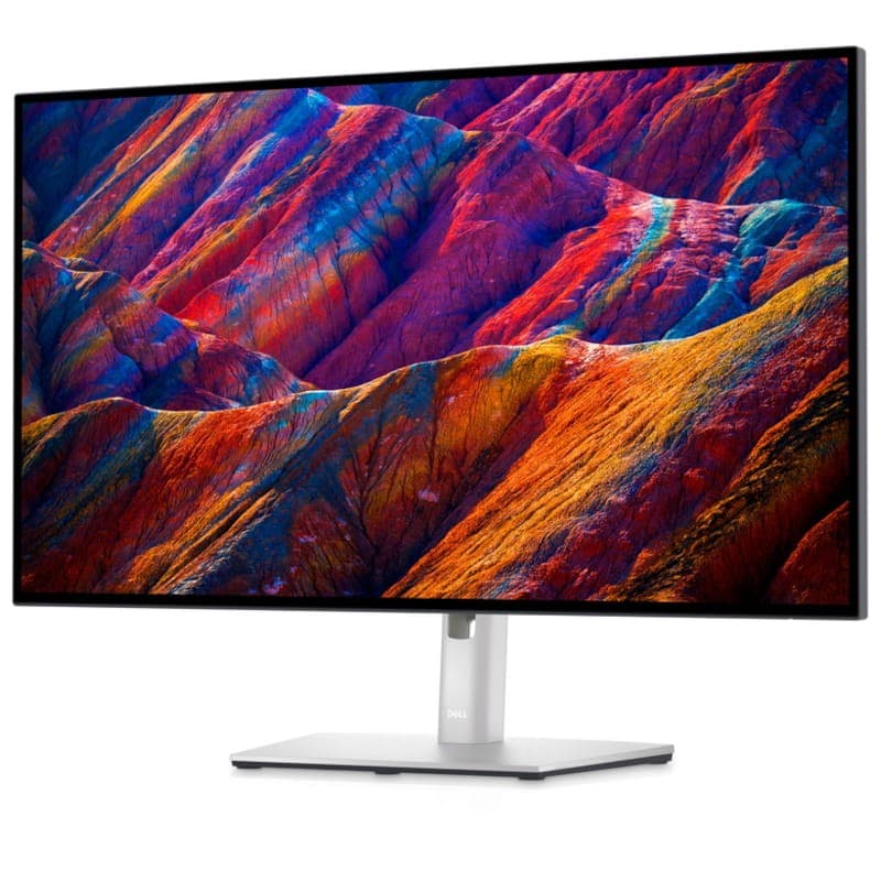 DELL UltraSharp U2723QE 27 4K Ultra HD LCD IPS Preto – Monitor de PC Vista frontal esquerda