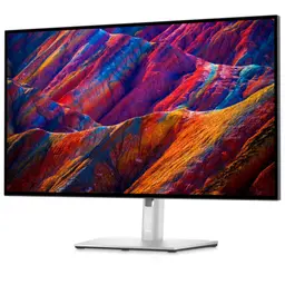 DELL UltraSharp U2723QE 27 4K Ultra HD LCD IPS Preto – Monitor de PC Vista frontal esquerda
