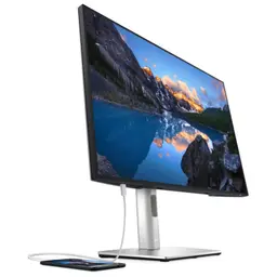 Dell UltraSharp U2421E LED 24.1 WUXGA LCD IPS prateado - monitor de PC com vista frontal