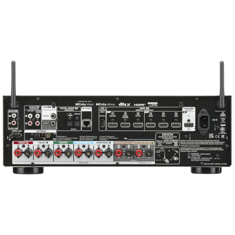 Denon AVR-X1800H Negro D1551 Negro - Receptor AV - Ítem2