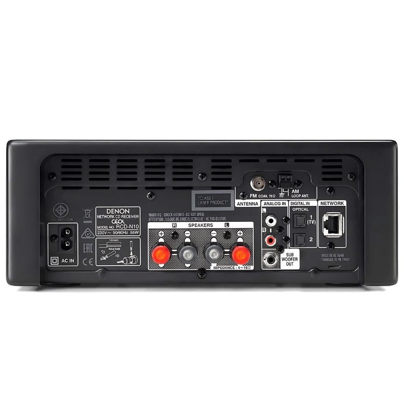 Denon N-10BK 130W Negro - Minicadena de música - Ítem3