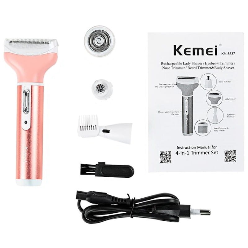 Depiladora Facial Kemei KM-6637 4 en 1 - Ítem6