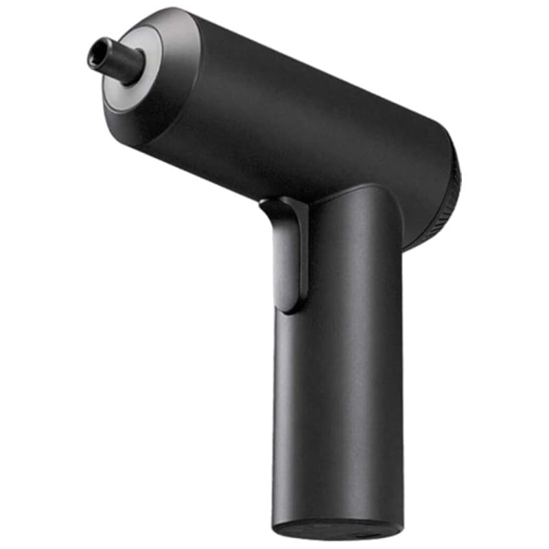 Tournevis électrique Xiaomi Mijia 3.6V 2000 mAh noir mat, forme en L compacte, poignée ergonomique, embout magnétique, commande à gâchette