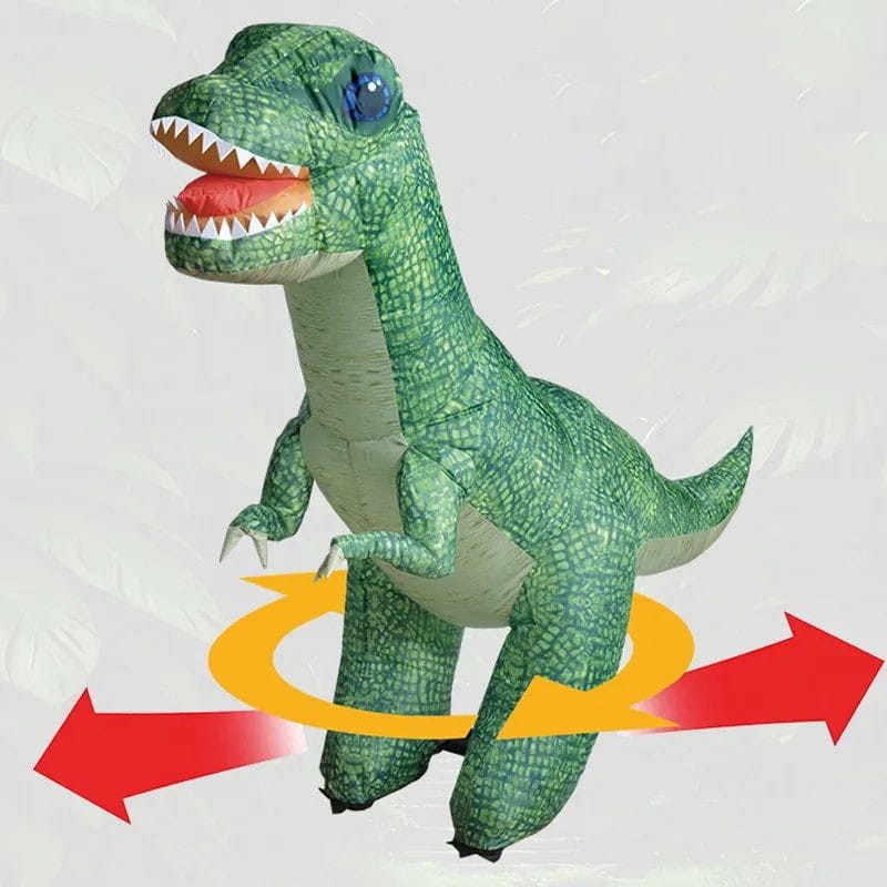 Dinosaure gonflable D019 Télécommande 2,4 GHz Bruits Dinosaure Autogonflant Vert - Ítem1