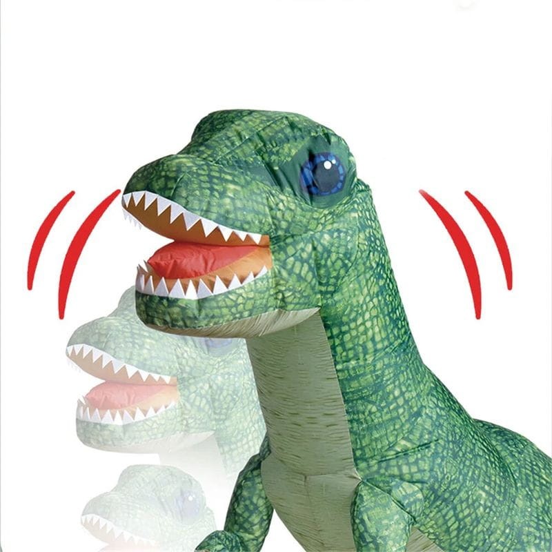 Dinosaure gonflable D018 Télécommande 2,4 GHz Bruits Dinosaure Autogonflant Vert - Ítem1