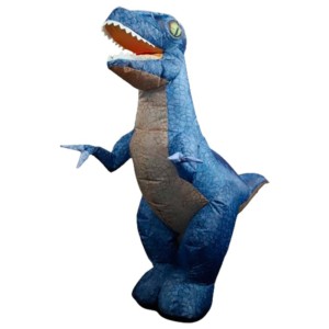 Dinosaurio Inflable D019 Control Remoto 2.4GHz Ruidos Dinosaurio Autoinflable Azul