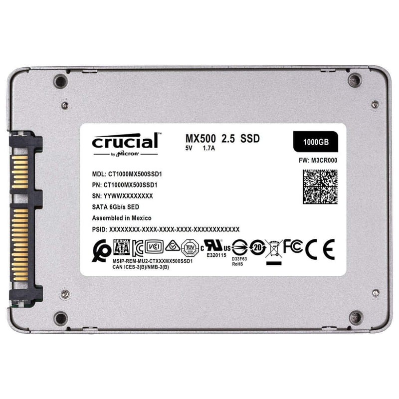 Disco duro SSD 1000GB Crucial MX500 - Ítem2