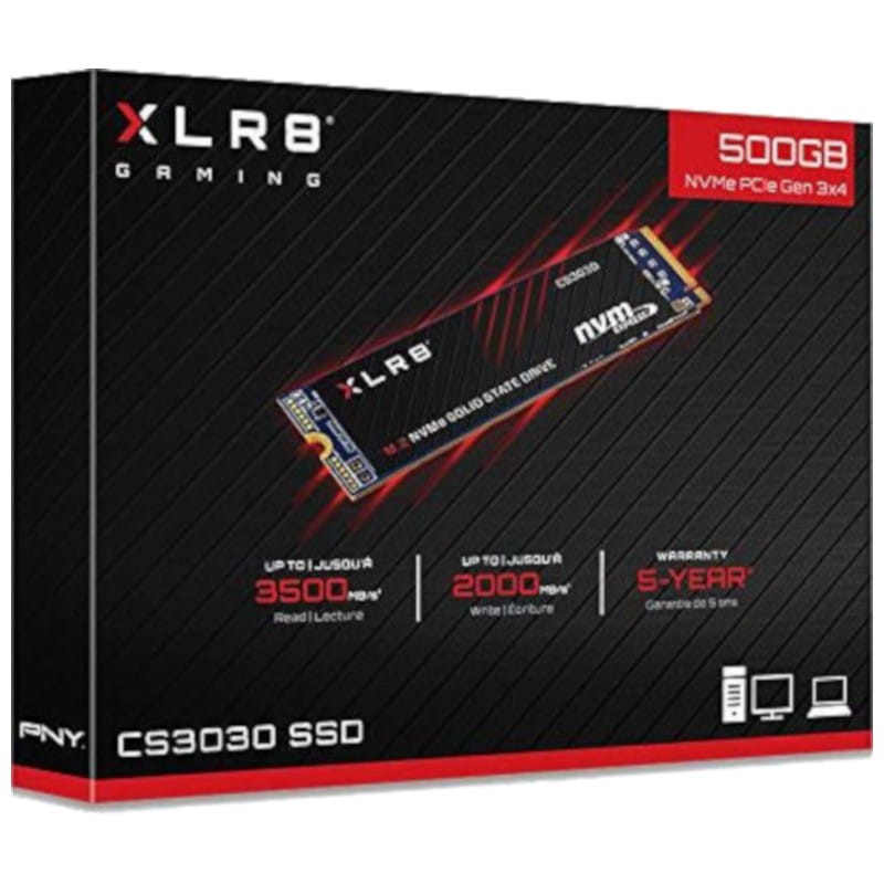 Disco Duro SSD 500GB PNY XLR8 CSS3030 3D TLC NVMe M.2 - Ítem4